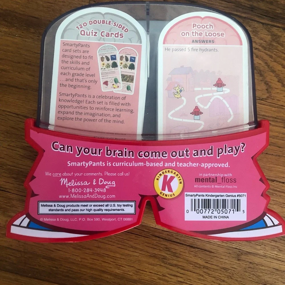 Melissa & Doug Smarty pants brain builder cards-kindergarten - Picture 2 of 3